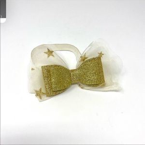 3/$15 Gold Glitter Bow Baby Headband